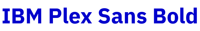 IBM Plex Sans Bold 字体